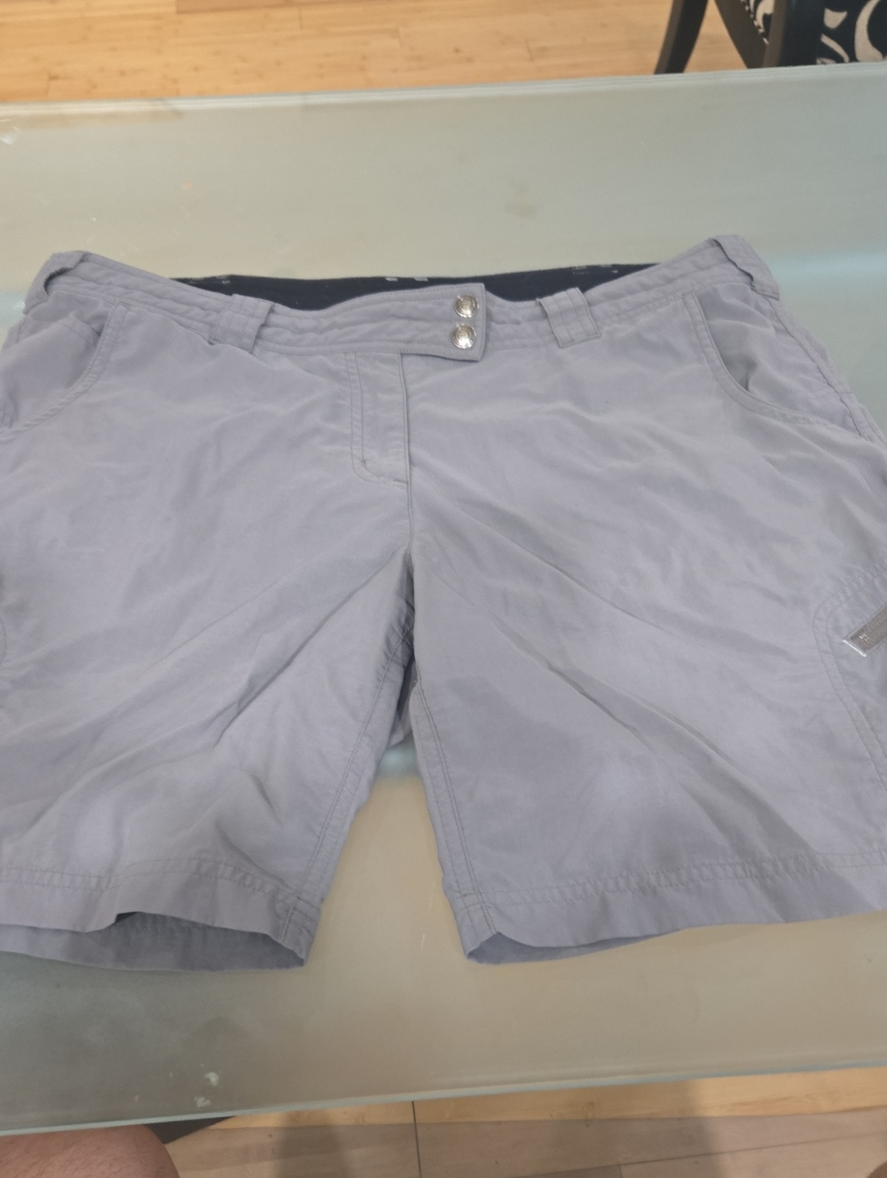 Exofficio Men's Light Gray Flat-Front Shorts